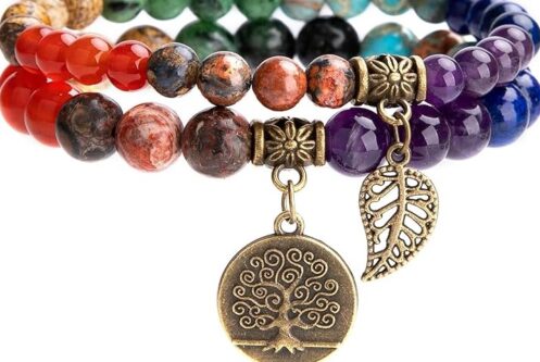 Unveiling Elegance The Bivei Natural Semi-Precious Gemstone Beads Bracelet for Women 